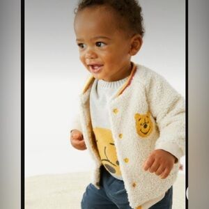 Marks & Spencer Winnie the Pooh Sherpa Lined Jacket 6-9 months